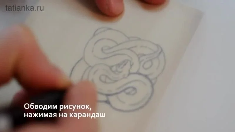 Перевод чужого эскиза через кальку